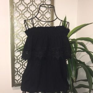 Altar’d State Cold Shoulder Sleeveless Blouse Top